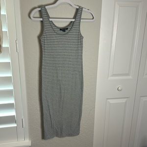 Midi striped tank dress EUC